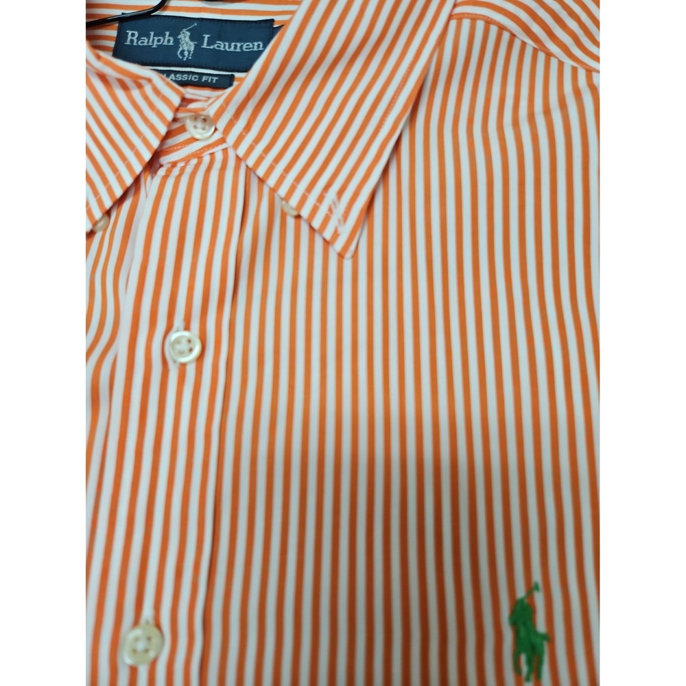 Ralph Lauren Classic Fit  Pinstripe  Sleeve Shirt Xl